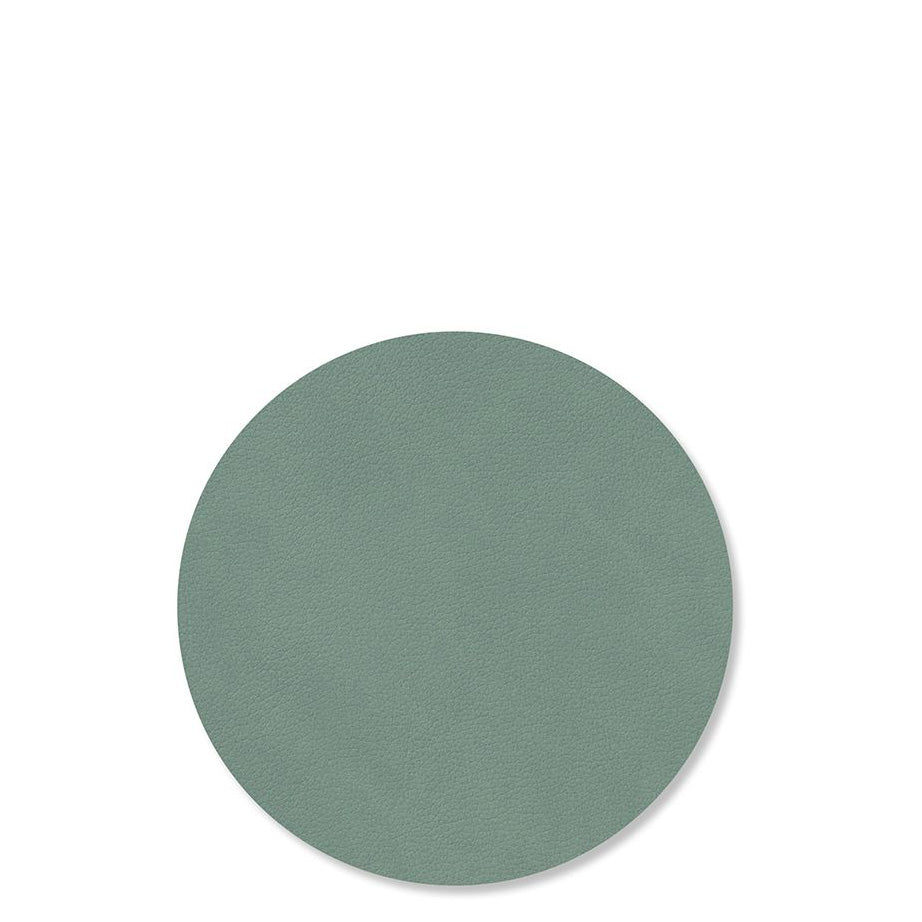 Round Nupo Leather Glass Mats