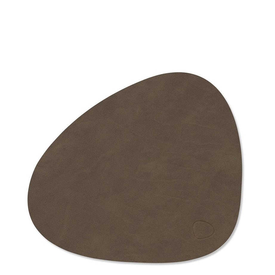 Curve Nupo Leather Table Mats | Earth Tones