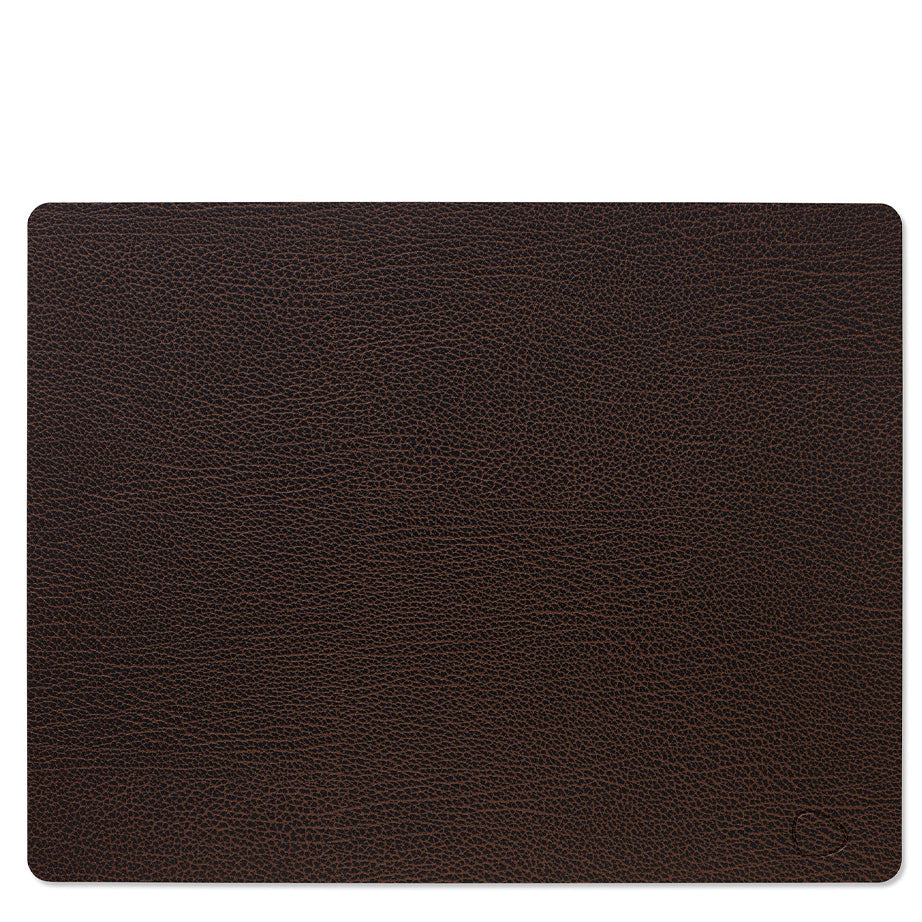 Bull Brown Leather Table Mat