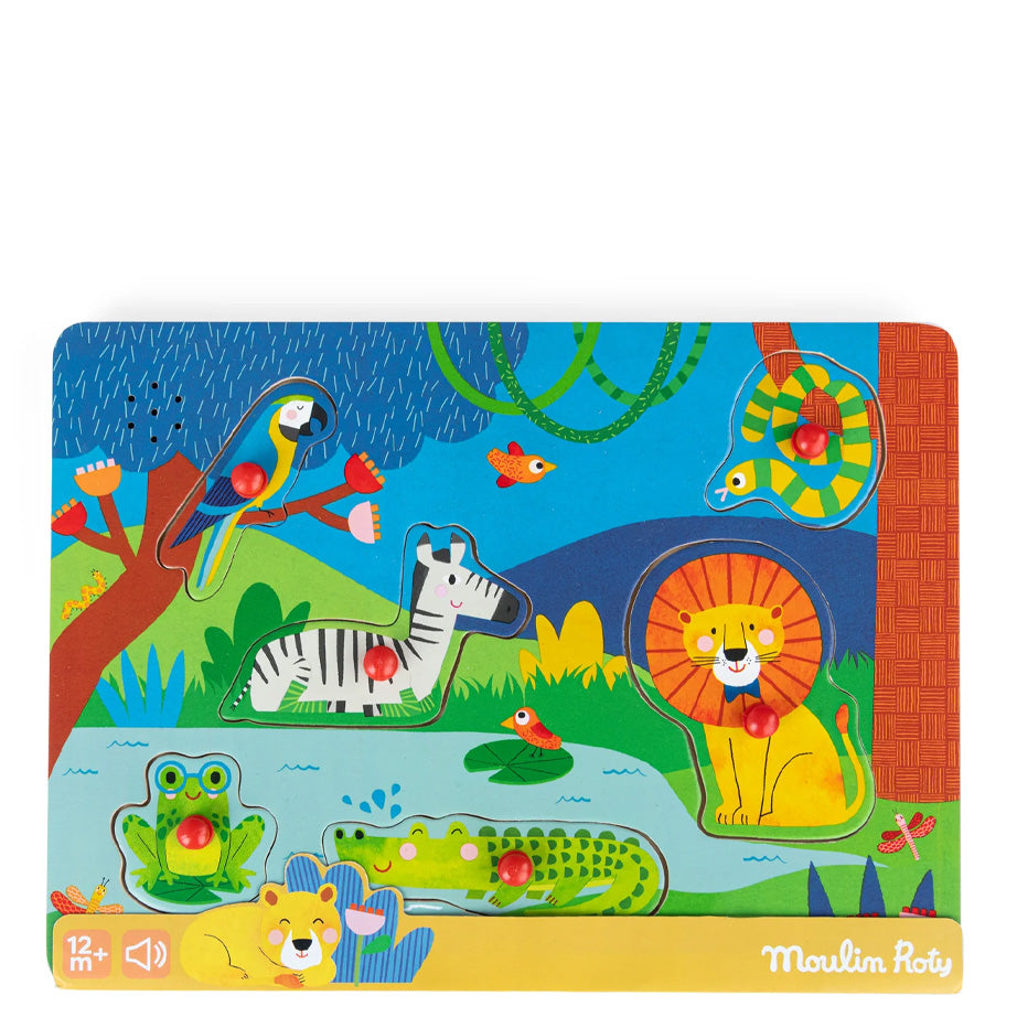 Animals Wooden Sound Puzzle