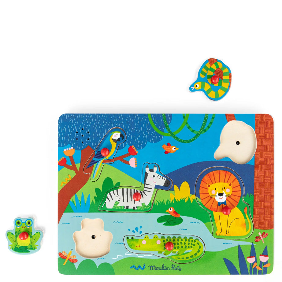 Animals Wooden Sound Puzzle