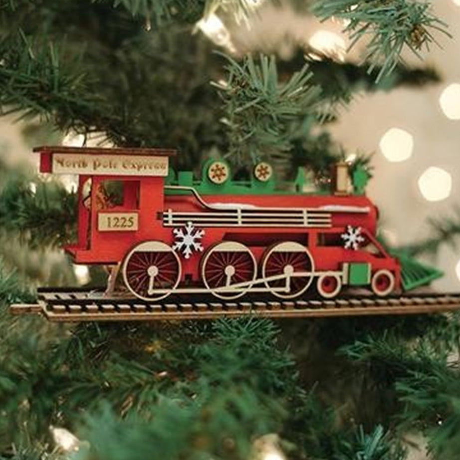 Santa's NP Express Engine Ornament