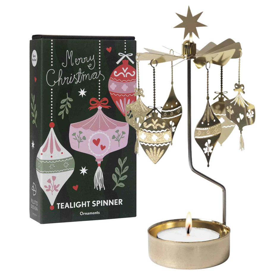 Pluto Design Holiday Tealight Spinners