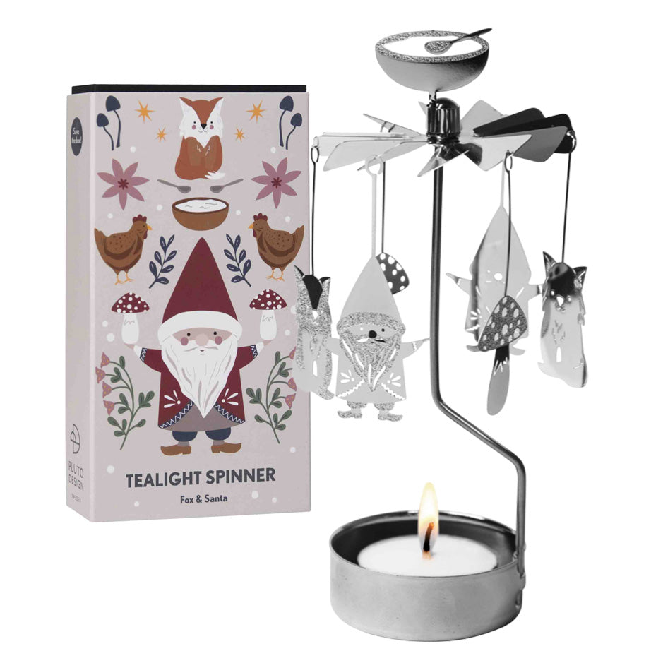Pluto Design Holiday Tealight Spinners