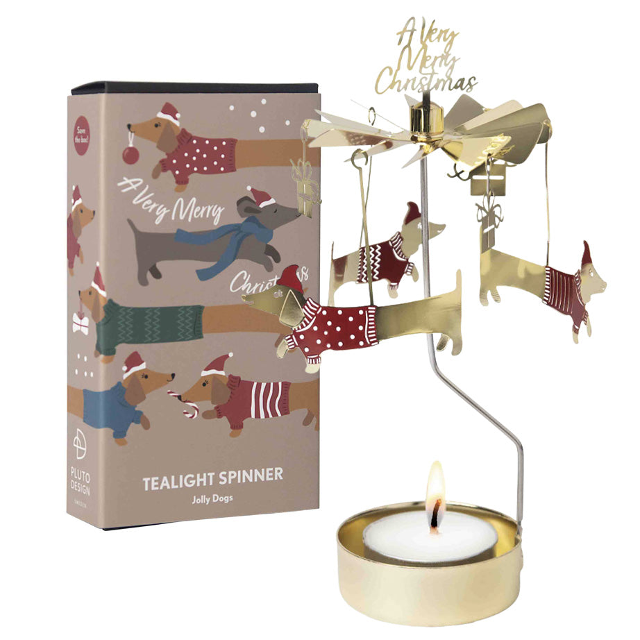 Pluto Design Holiday Tealight Spinners