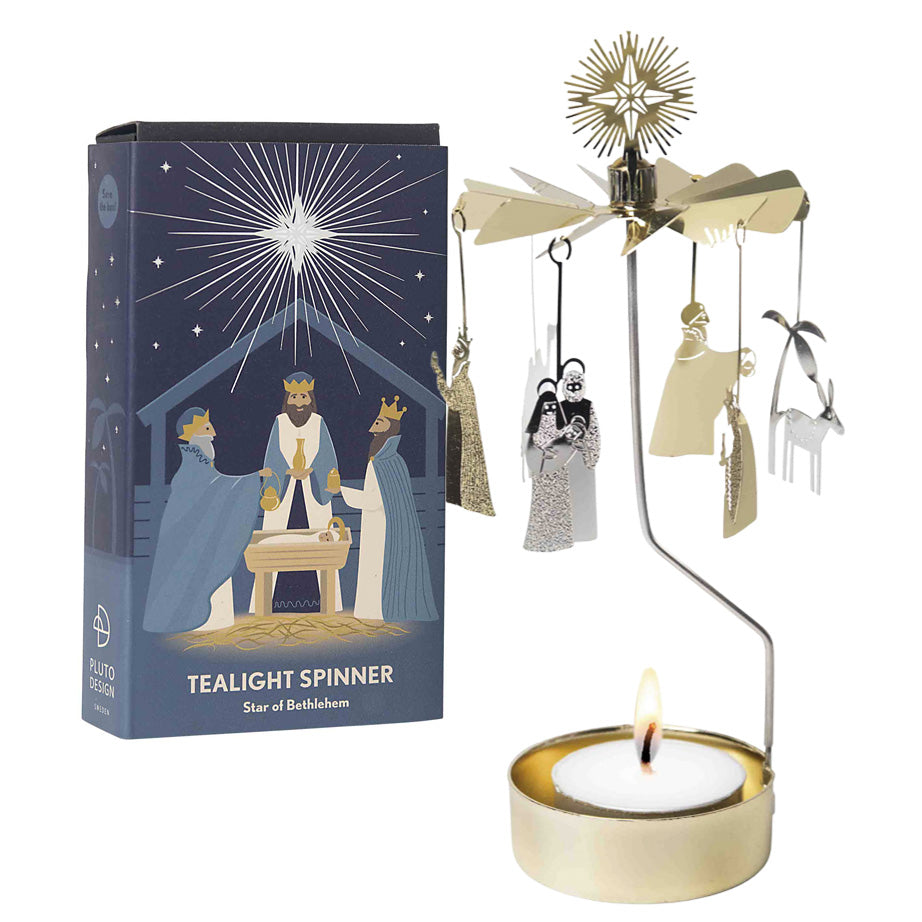 Pluto Design Holiday Tealight Spinners
