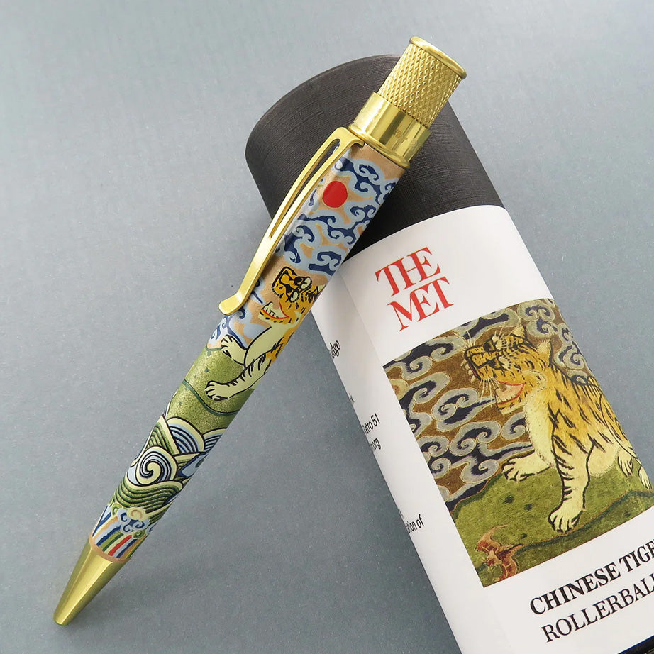 Chinese Tiger Rank Badge Rollerball Pen