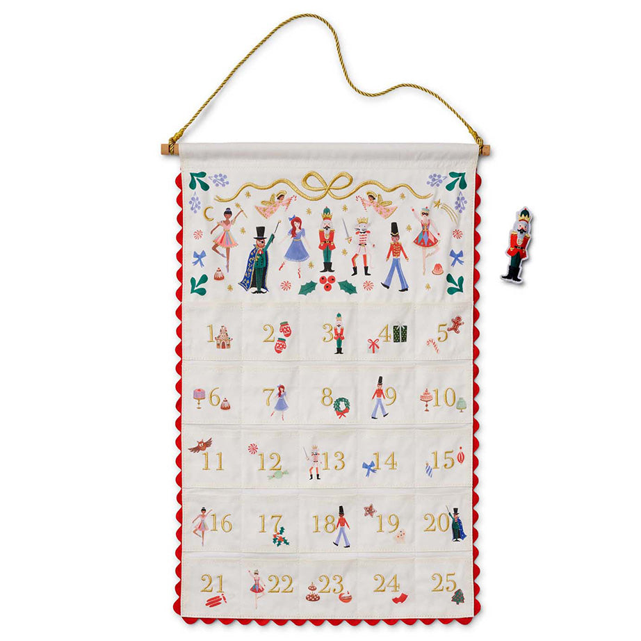 Embroidered Hanging Advent Calendar