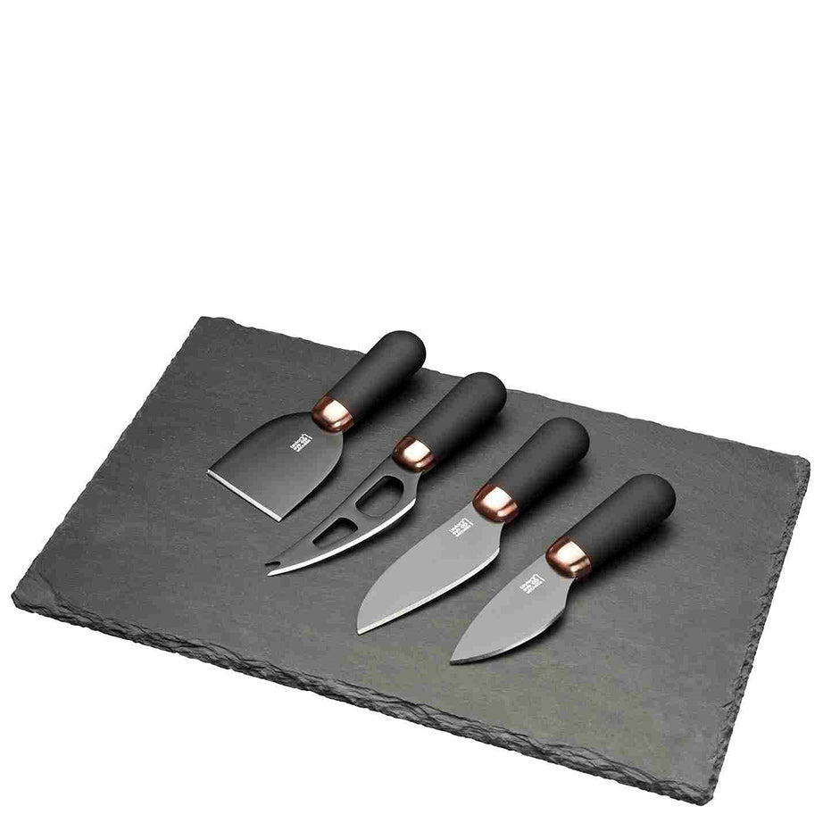 Brooklyn Cheese Knife Set with Slate Board