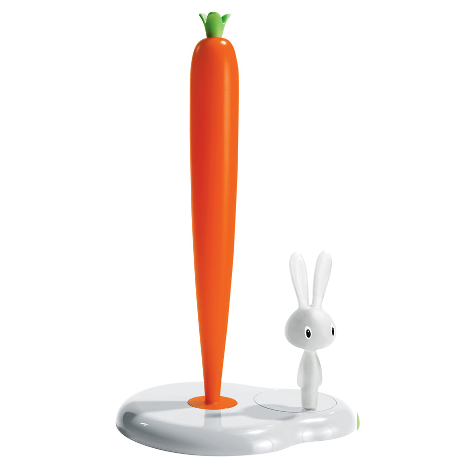 Alessi Bunny & Carrot Kitchen Roll Holder ASG42/H W