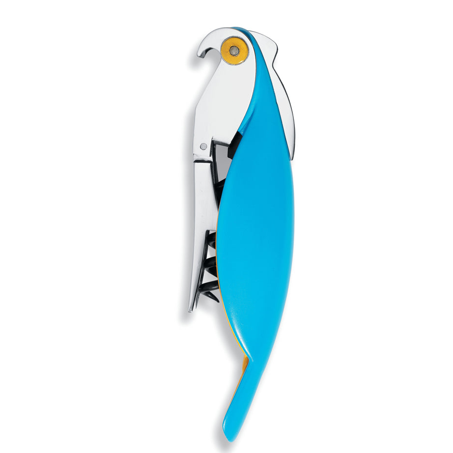 Alessi Parrot Sommelier Corkscrew Blue AAM32 AZ