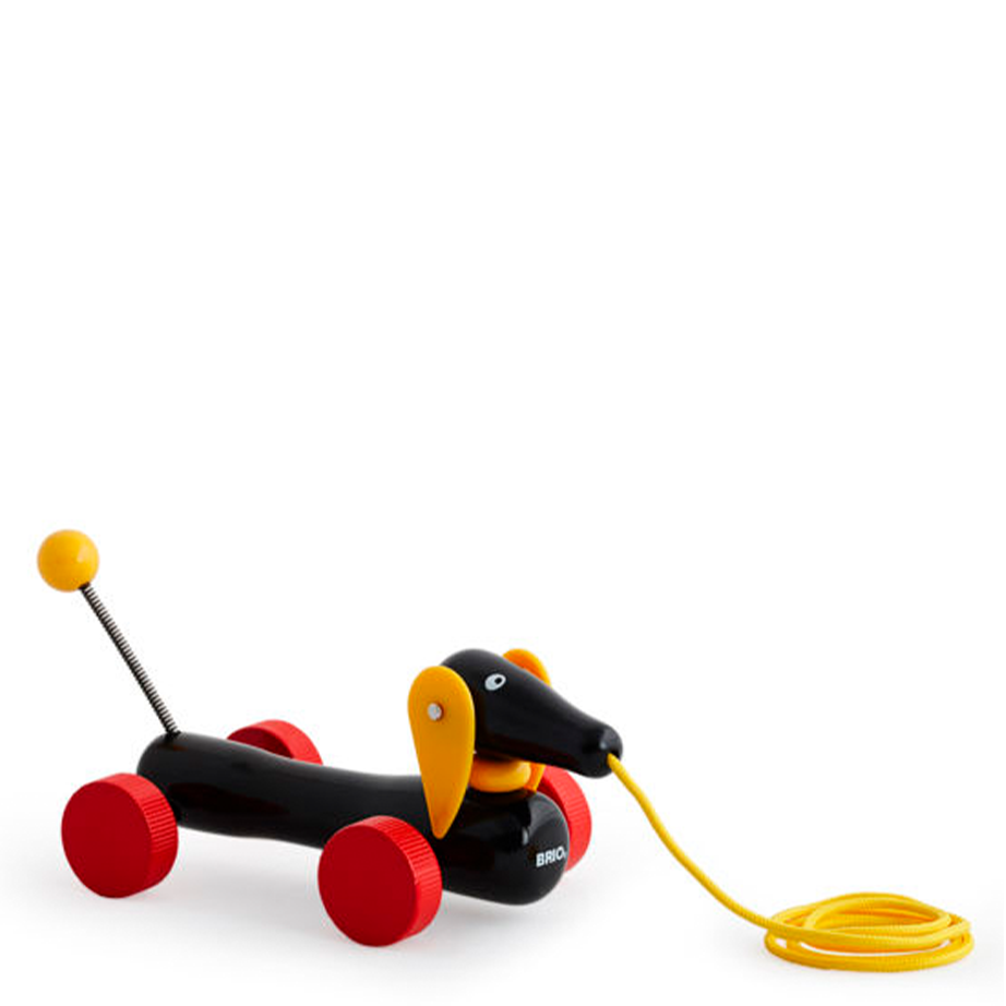 Brio dachshund pull sales toy