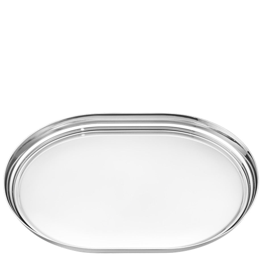 Georg Jensen Manhattan Collection Tray with Leather Inlay 3586081