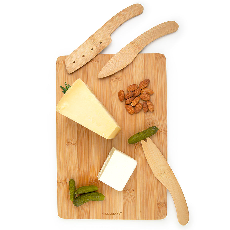 Cut&Serve Bamboo Cheese Board Set